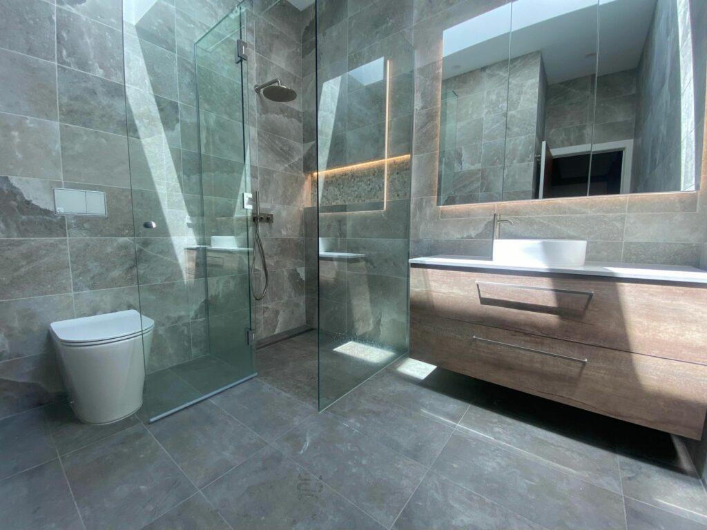 High-end bathroom renovation in Melbourne in Pascoe Vale.